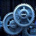 Interlocking gears representing implementation